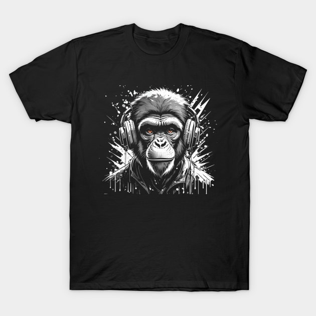 DJ Chimp T-Shirt by wizardreamer